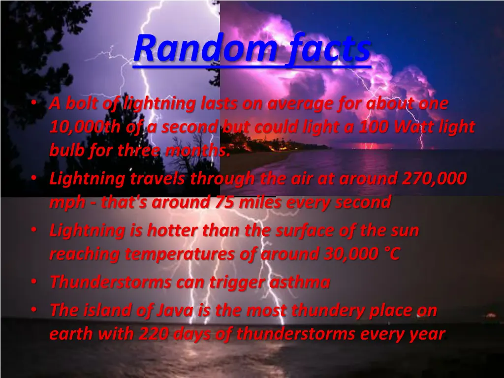 random facts