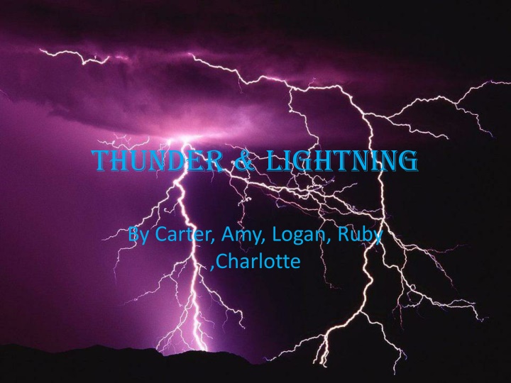 thunder lightning