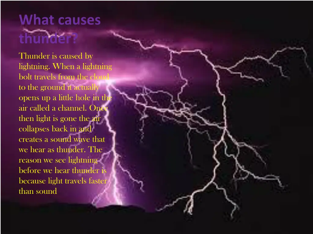 what causes thunder
