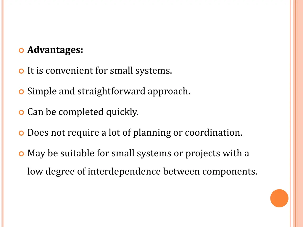 advantages