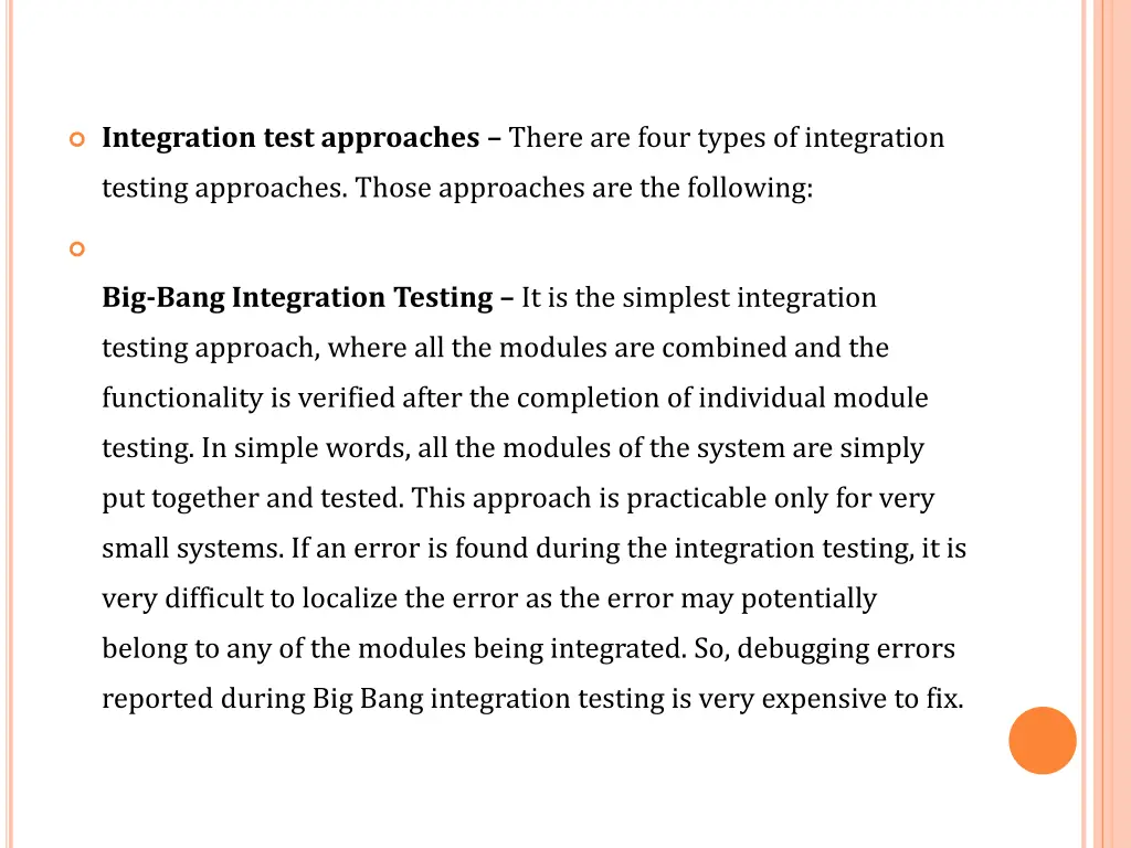 integration test approaches there are four types