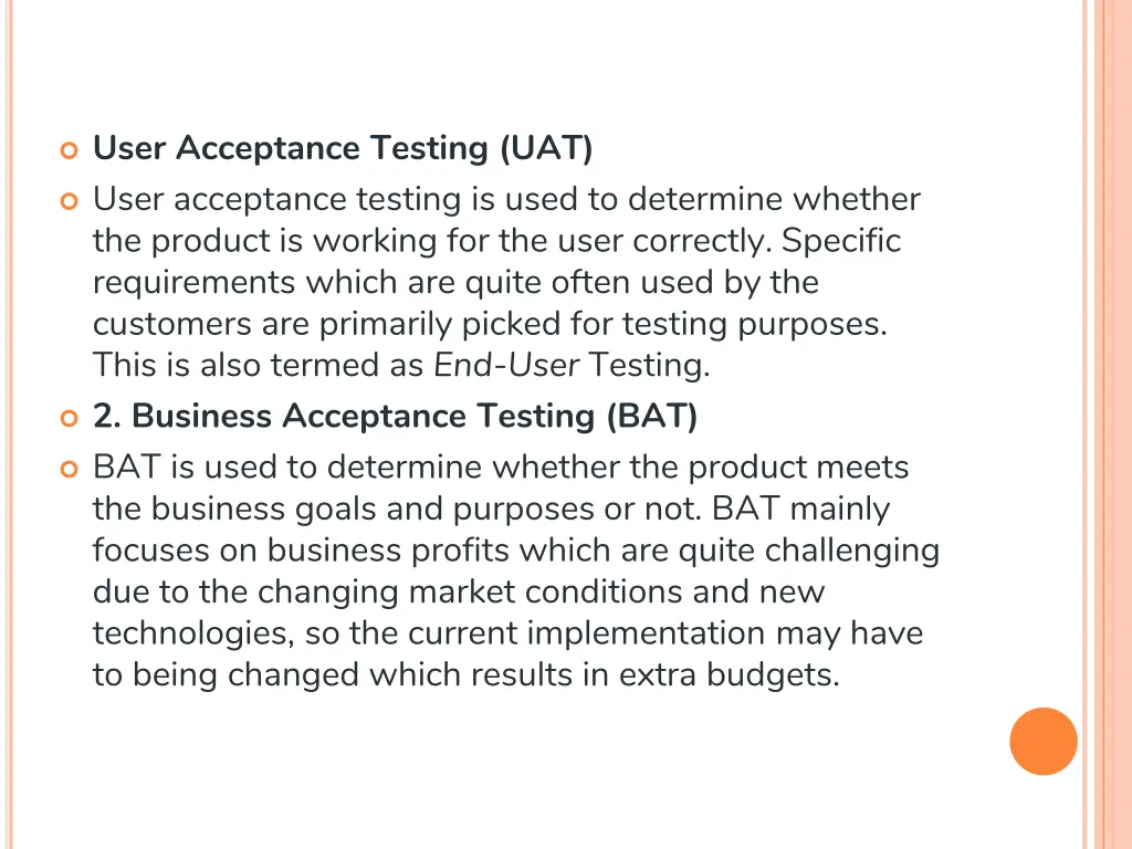 user acceptance testing uat user acceptance