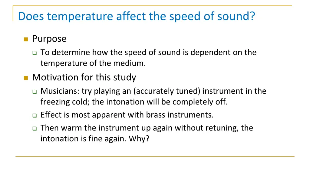 does temperature affect the speed of sound