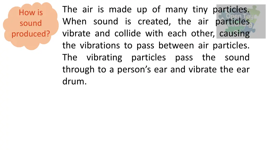 the air is made up of many tiny particles when