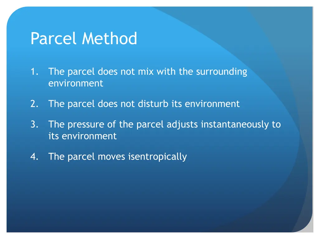 parcel method