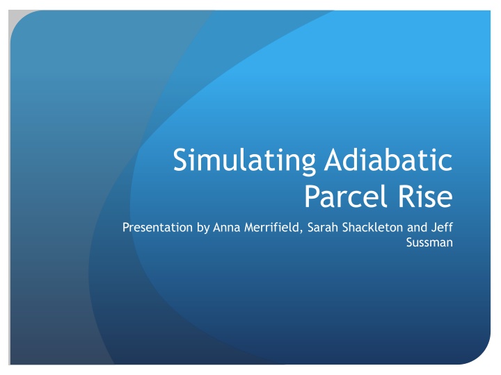simulating adiabatic parcel rise presentation