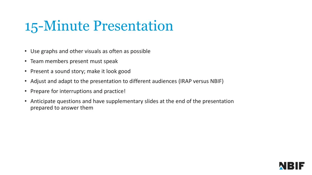 15 minute presentation 2