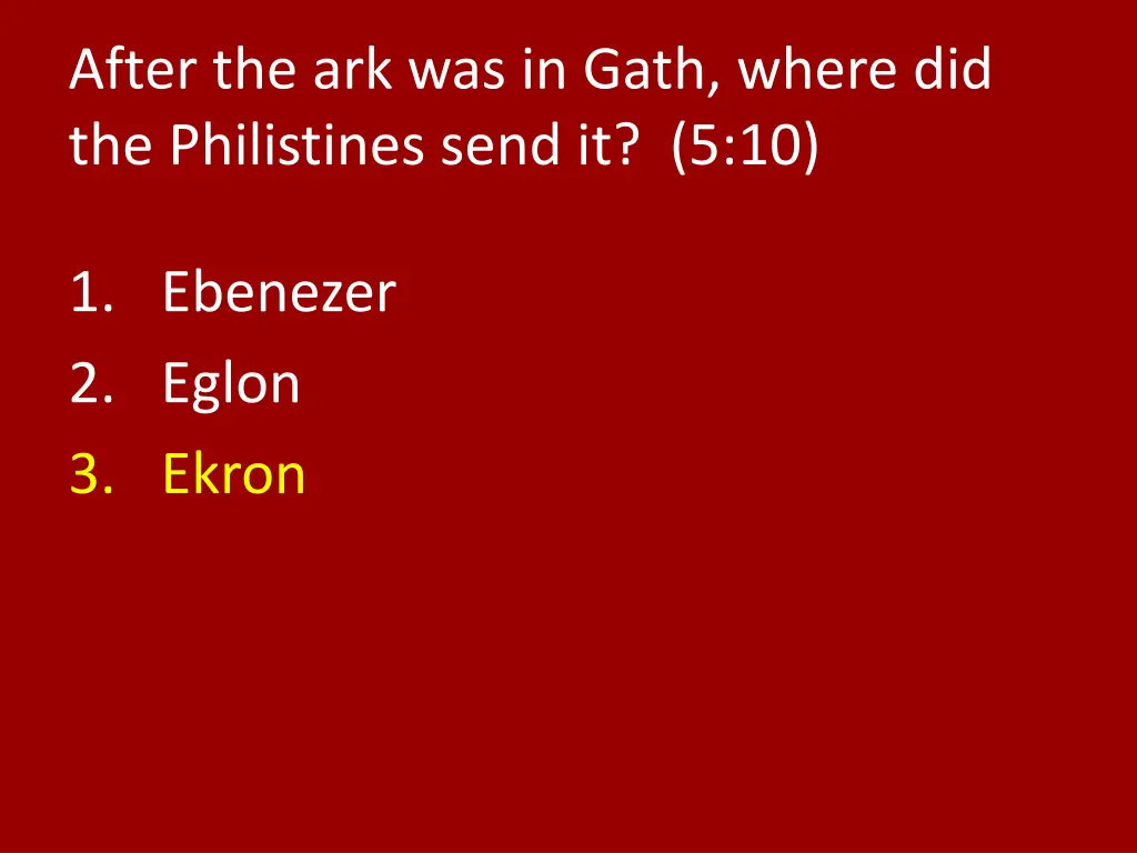 after the ark was in gath where 1