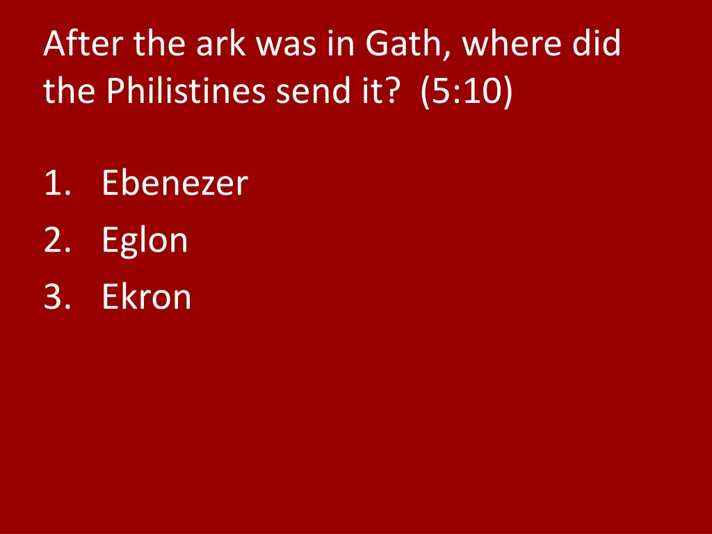 after the ark was in gath where