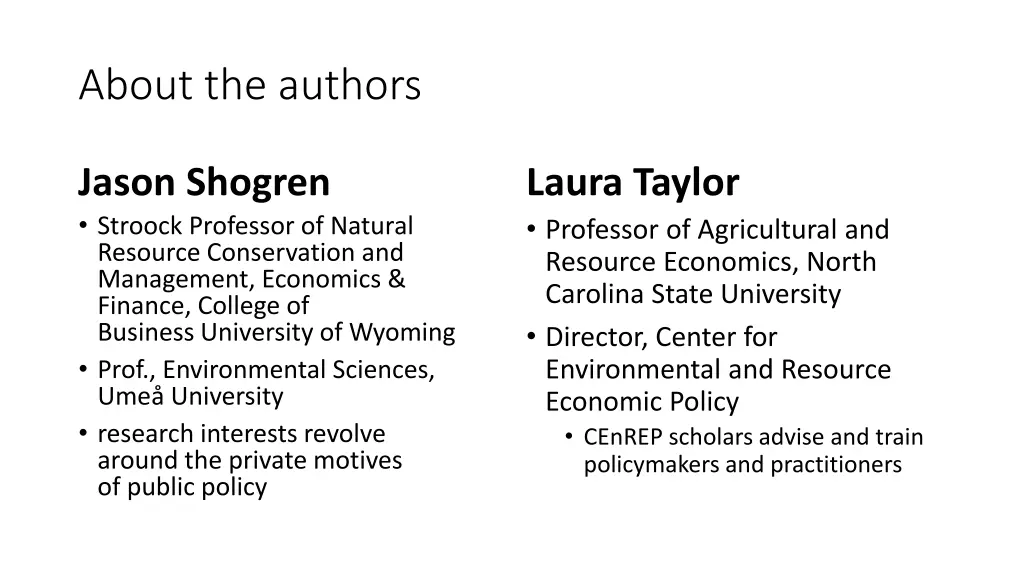 about the authors