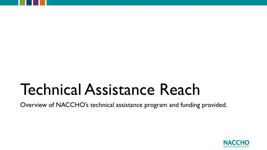 technical assistance reach overview of naccho