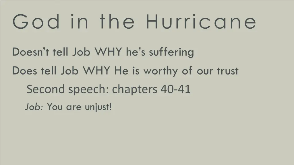 god in the hurricane 2