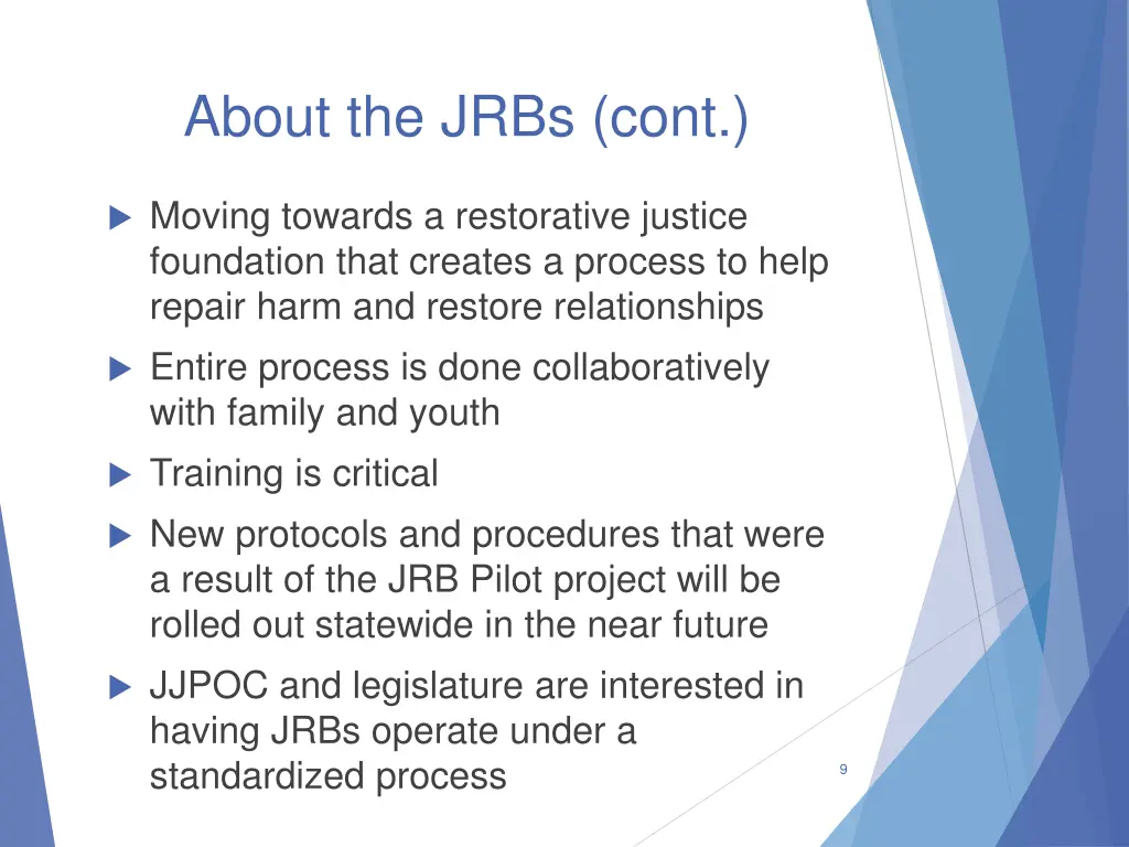 about the jrbs cont