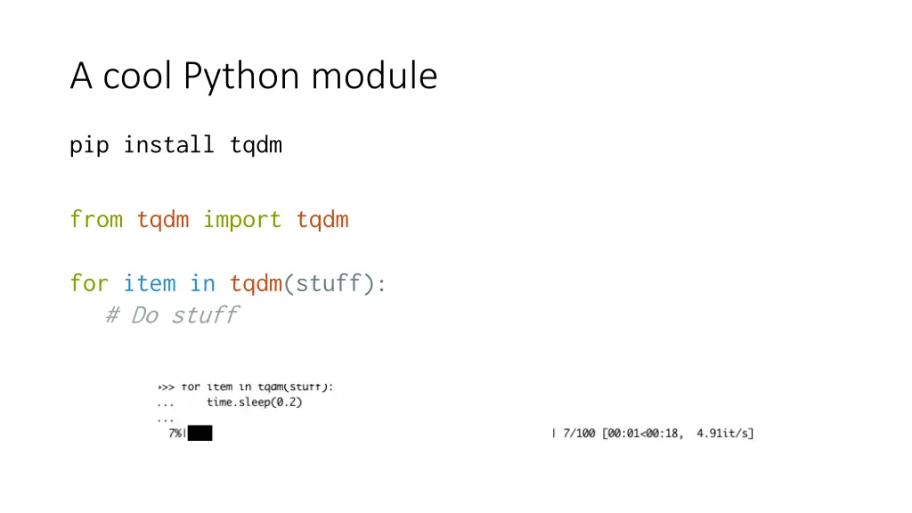 a cool python module