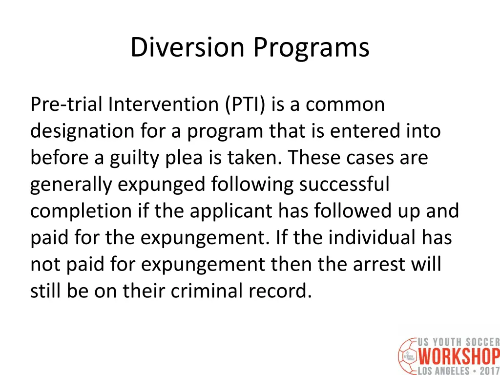 diversion programs