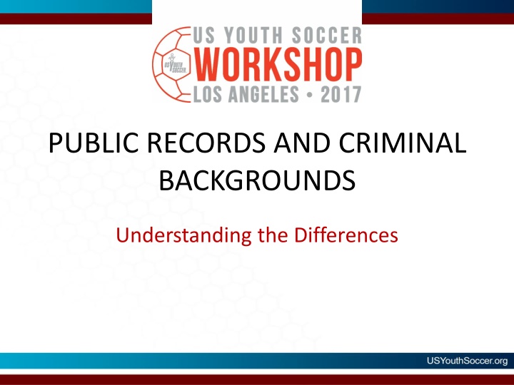 public records and criminal backgrounds