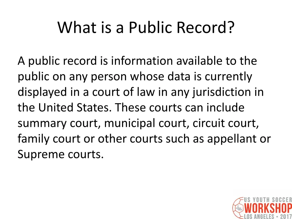 what is a public record