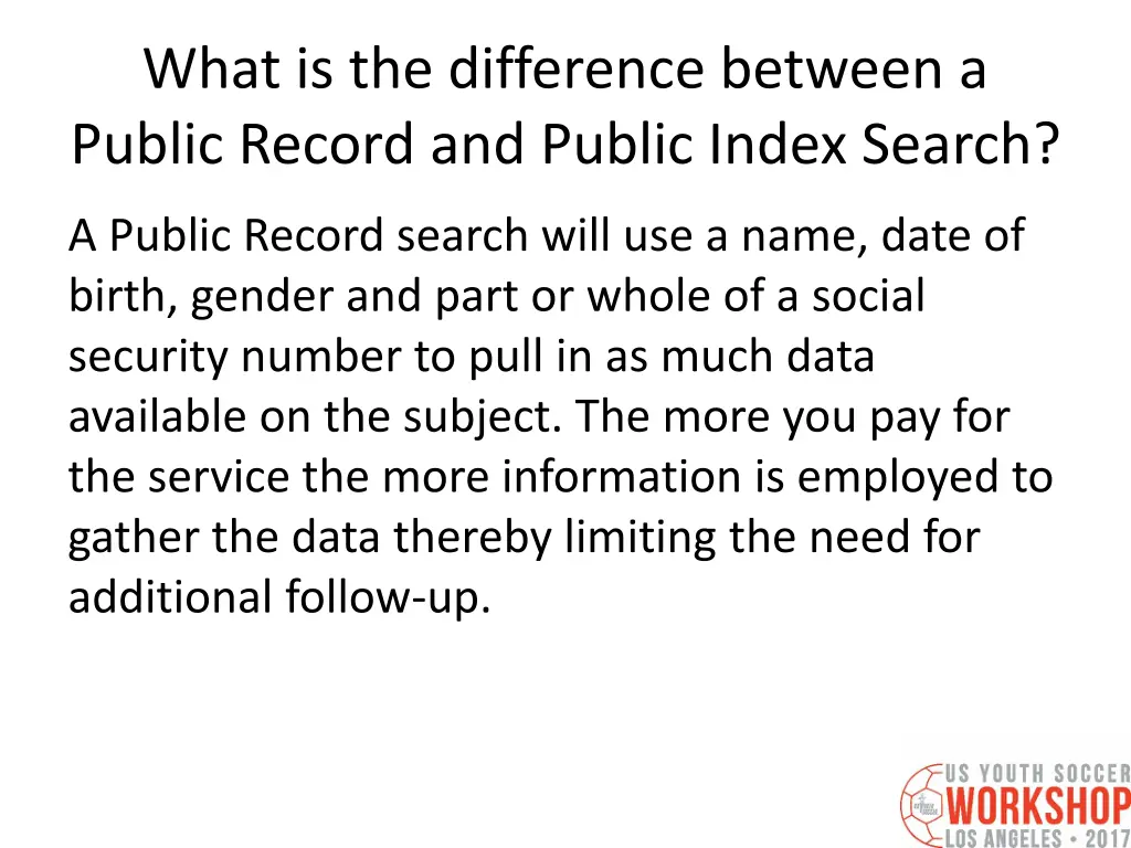 what is the difference between a public record