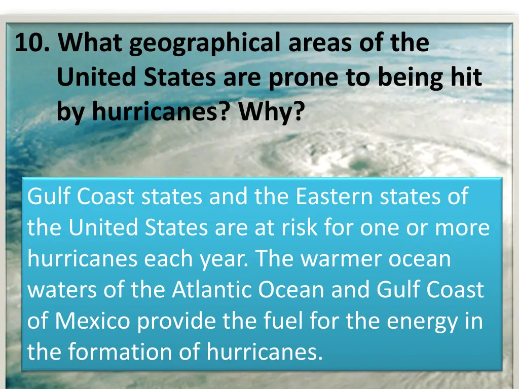 10 what geographical areas of the united states
