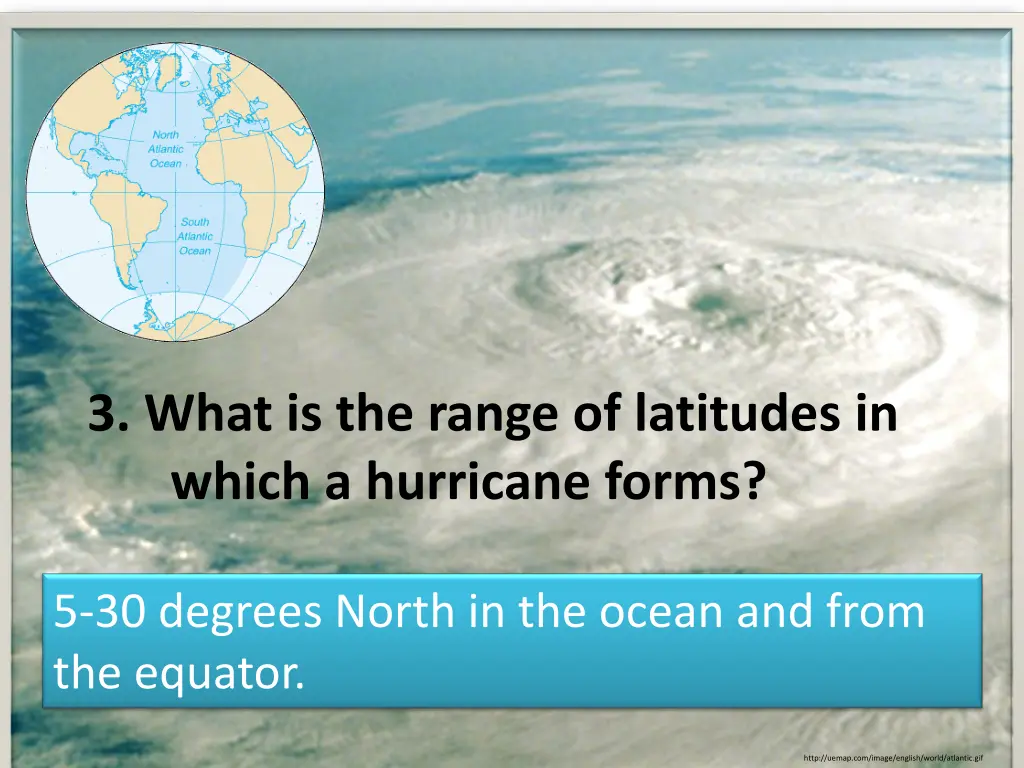 3 what is the range of latitudes in which