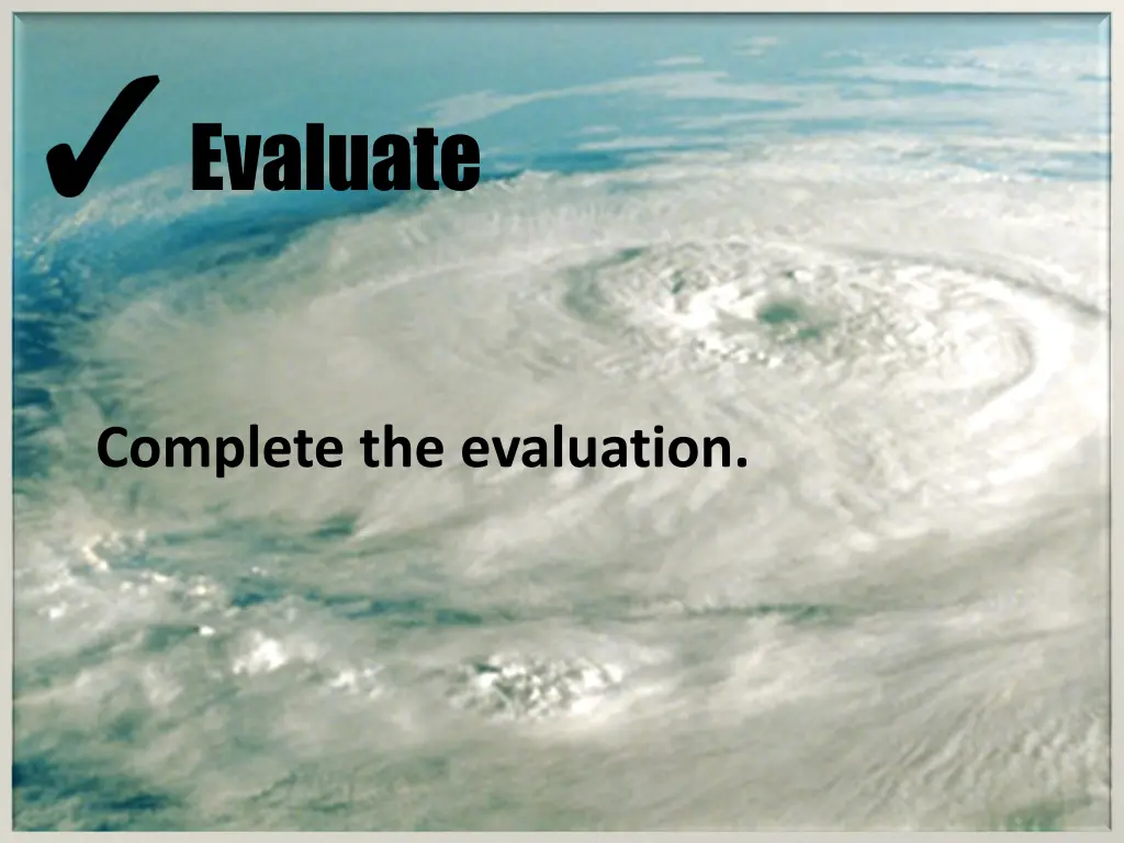 evaluate