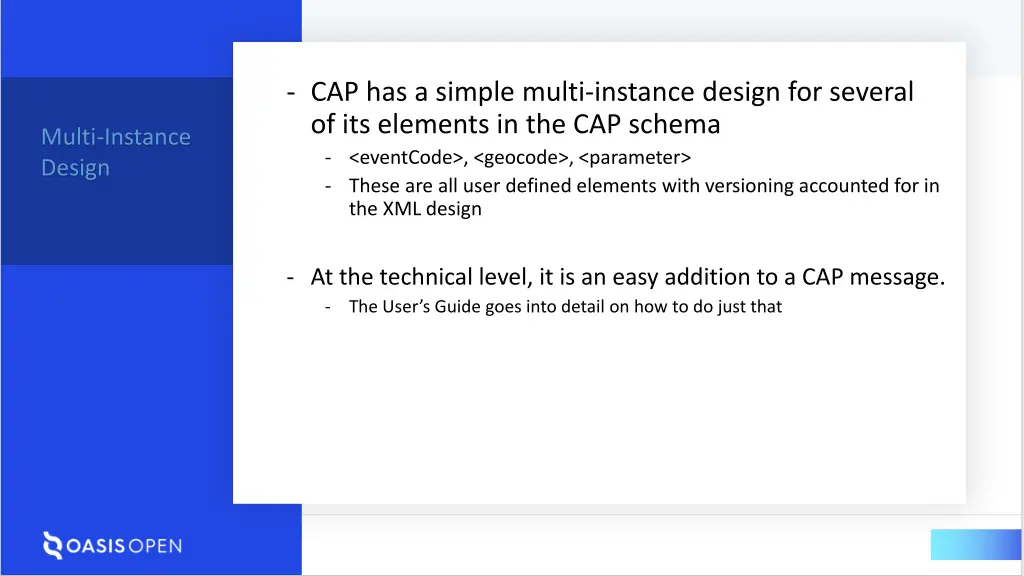 cap has a simple multi instance design