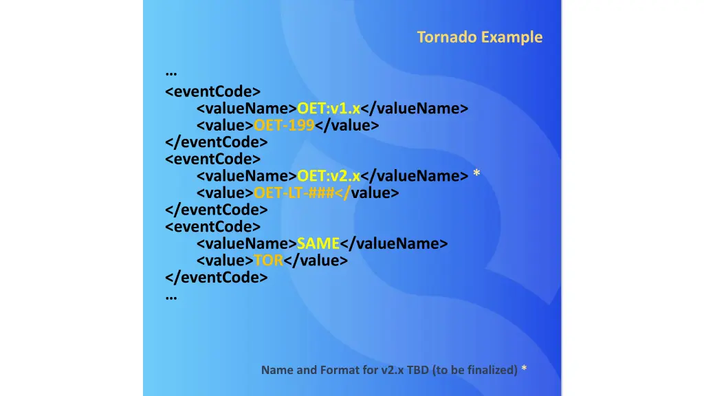 tornado example