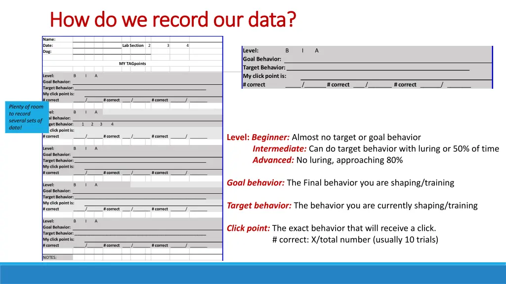 how do we record our data how do we record