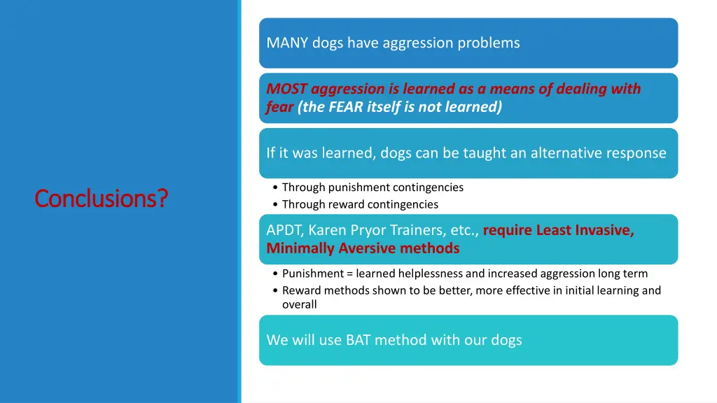 many dogs have aggression problems