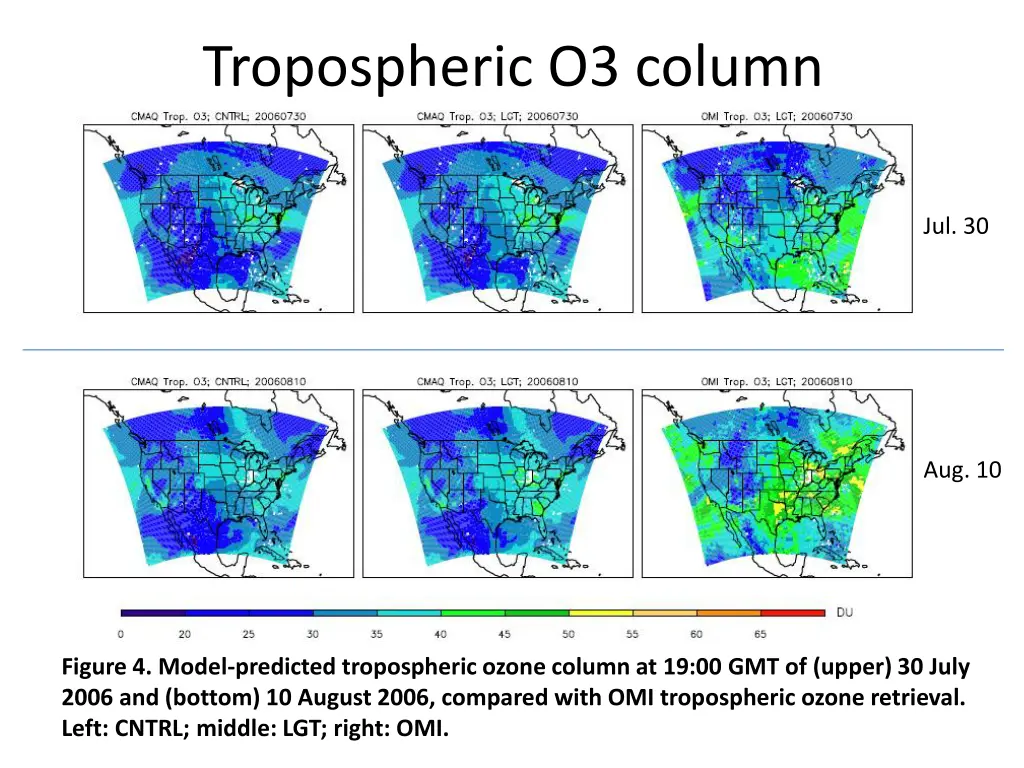 tropospheric o3 column