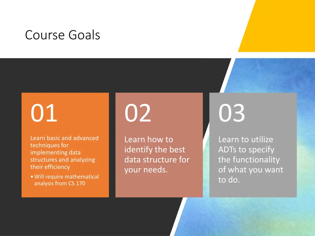 course goals