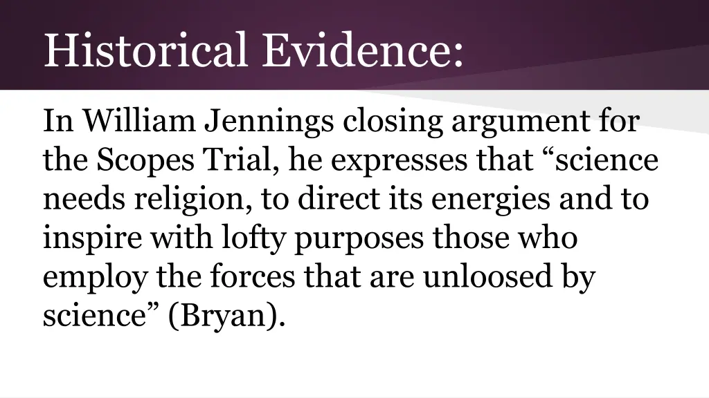 historical evidence
