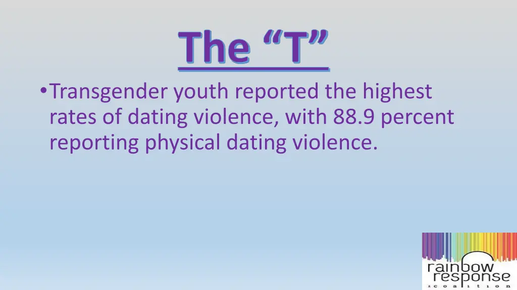 the t