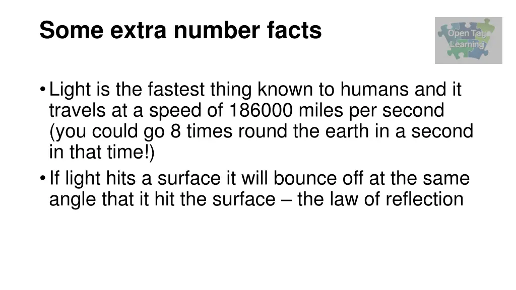 some extra number facts
