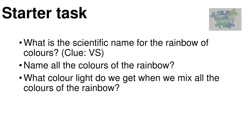 starter task 1