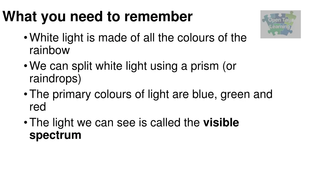 what you need to remember