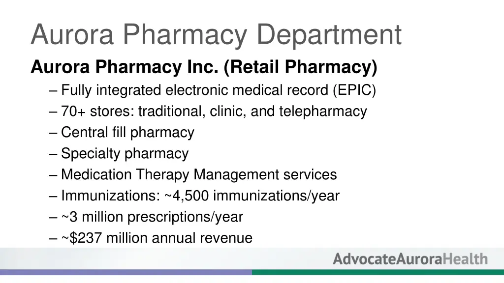 aurora pharmacy department aurora pharmacy