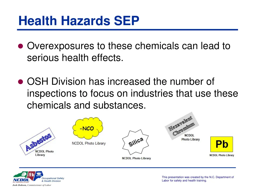 health hazards sep
