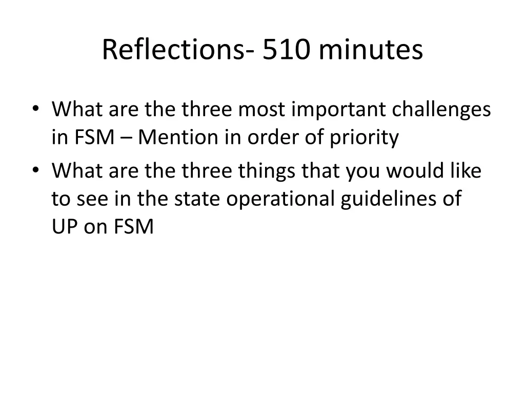 reflections 510 minutes