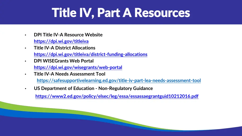 title iv part a resources title iv part
