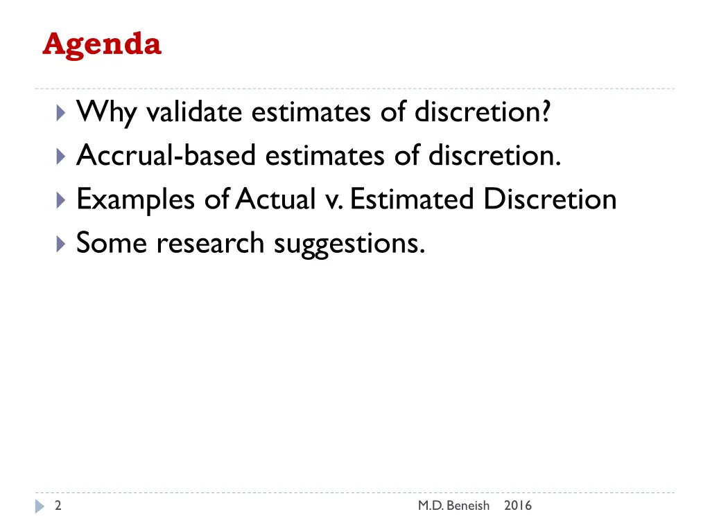 agenda