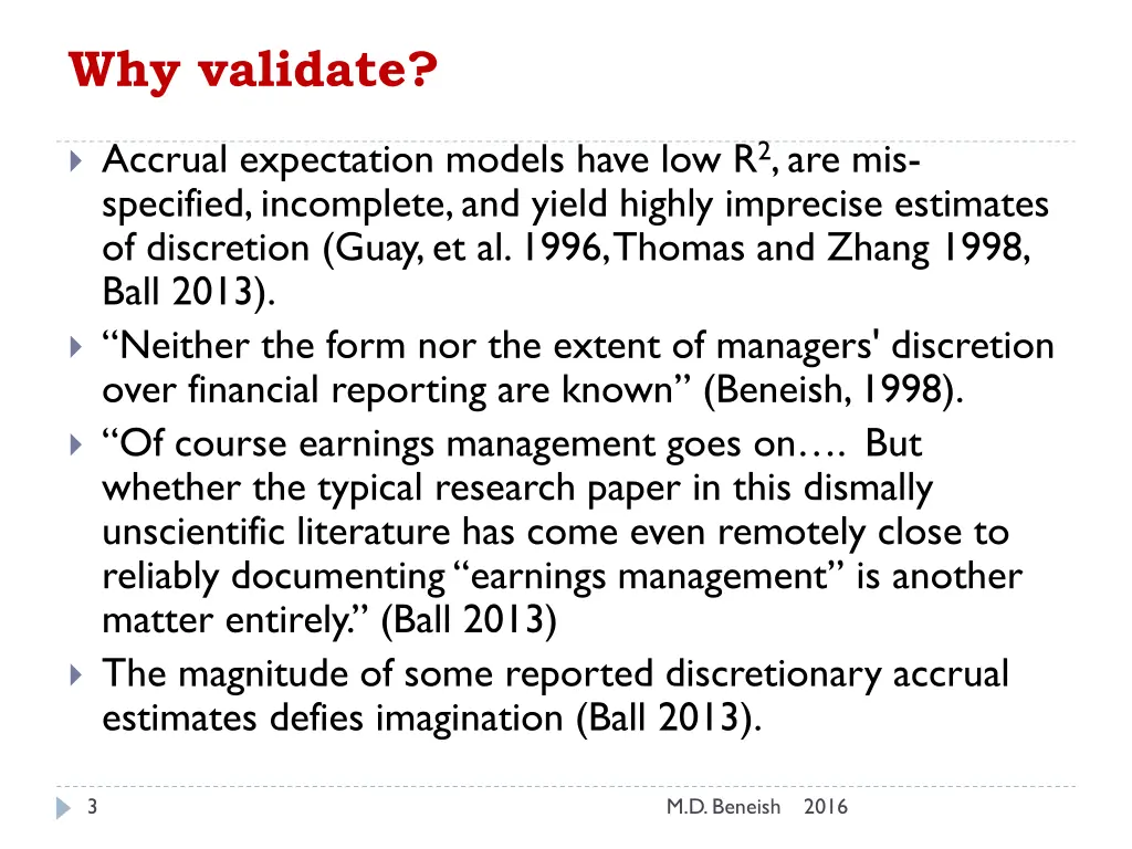 why validate