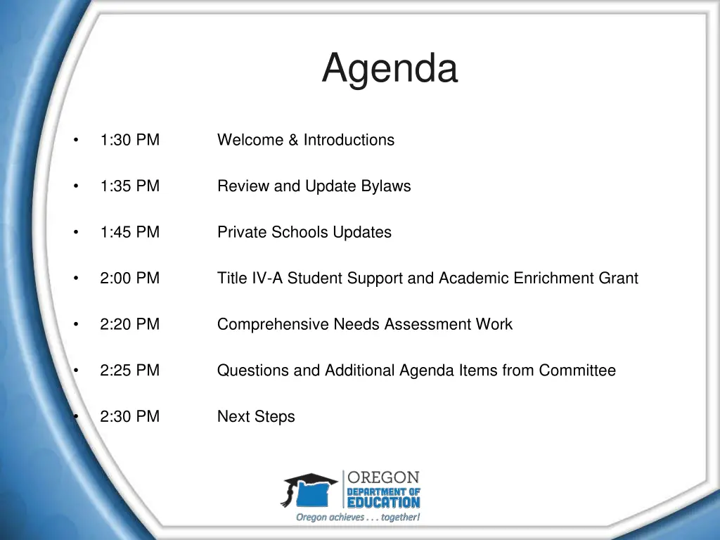 agenda