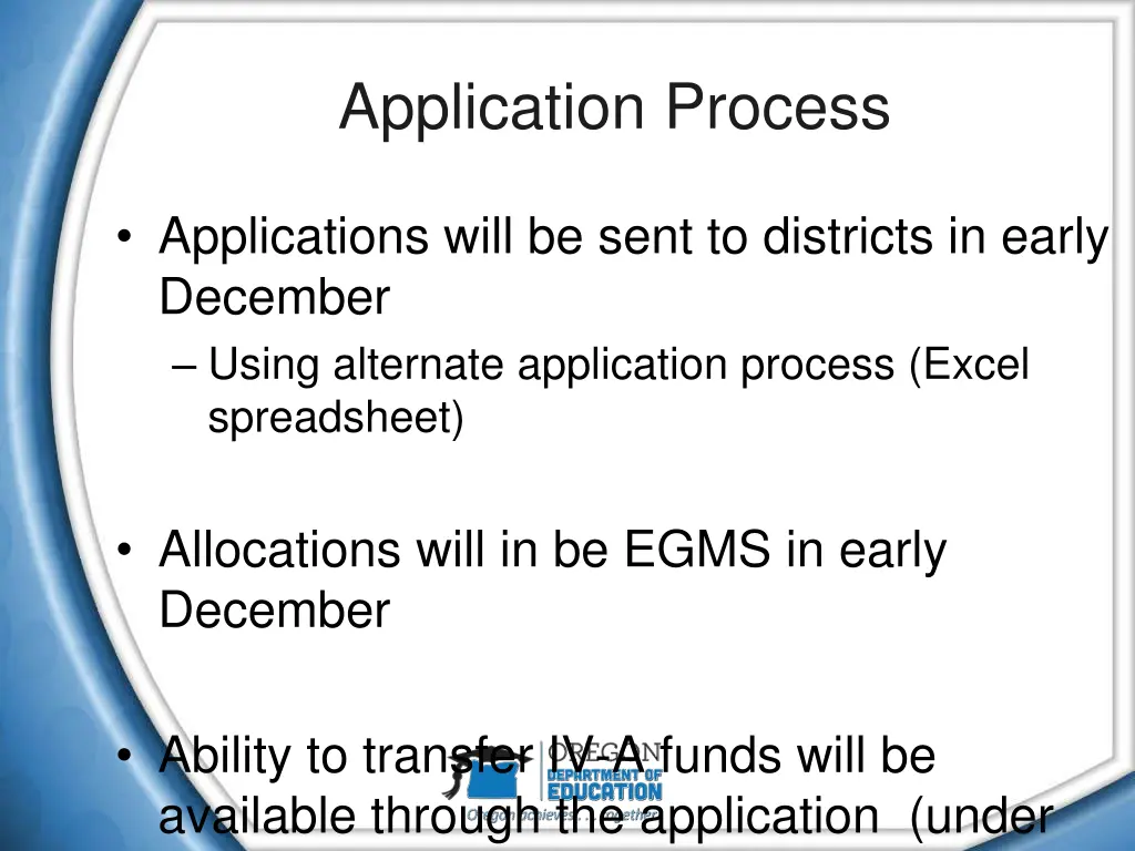 application process