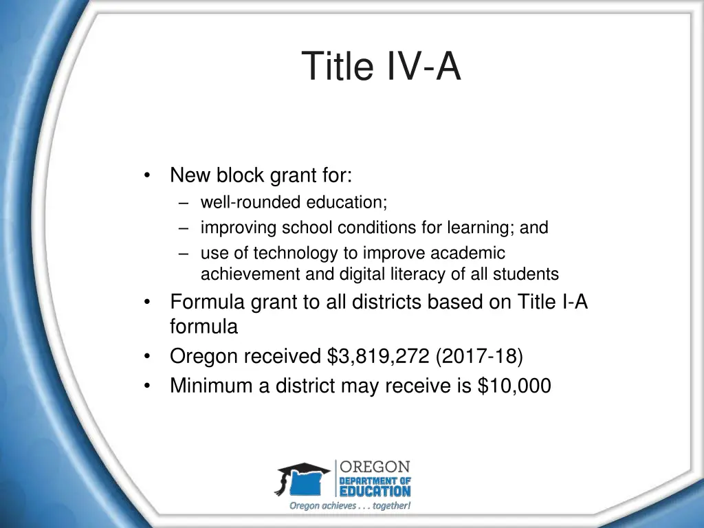 title iv a 1