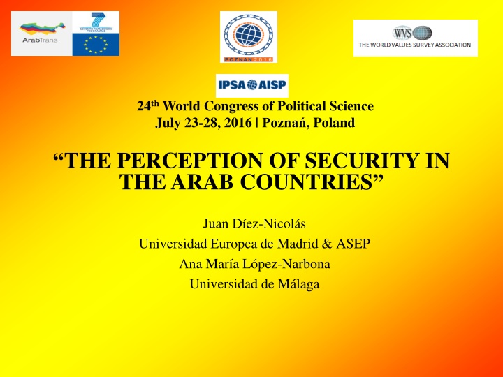24 th world congress of political science july