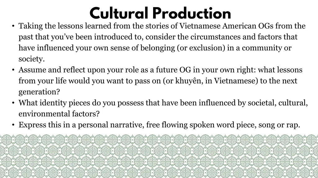 cultural production