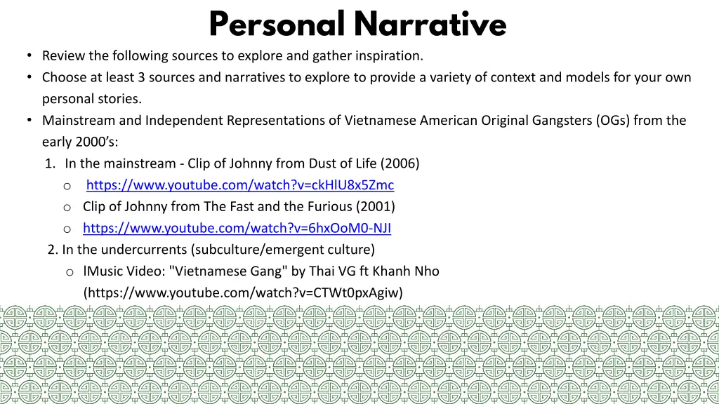 personal narrative