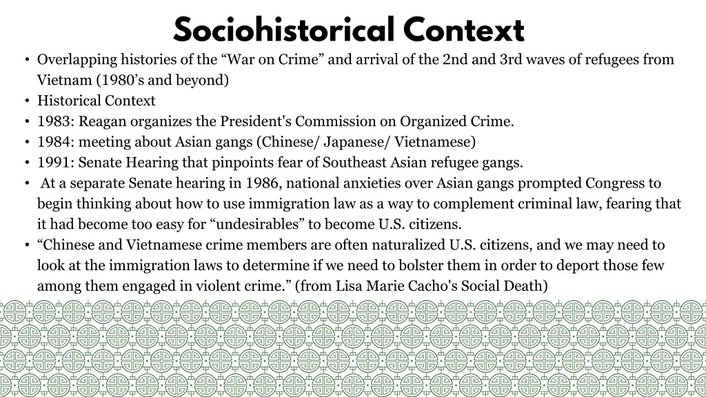sociohistorical context