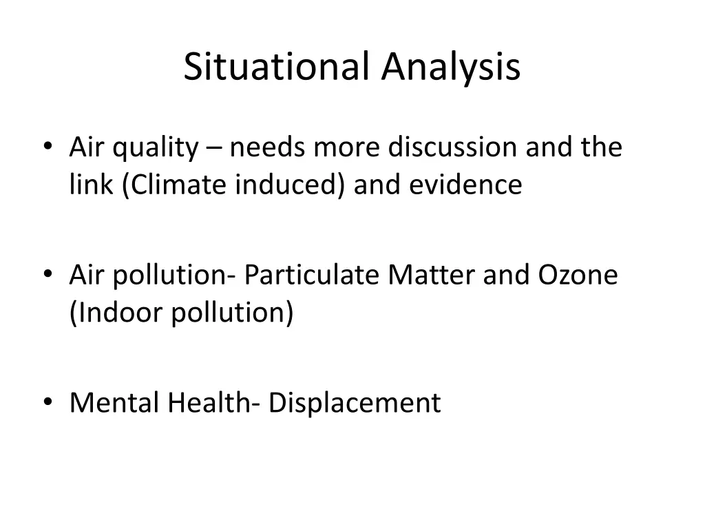 situational analysis 2